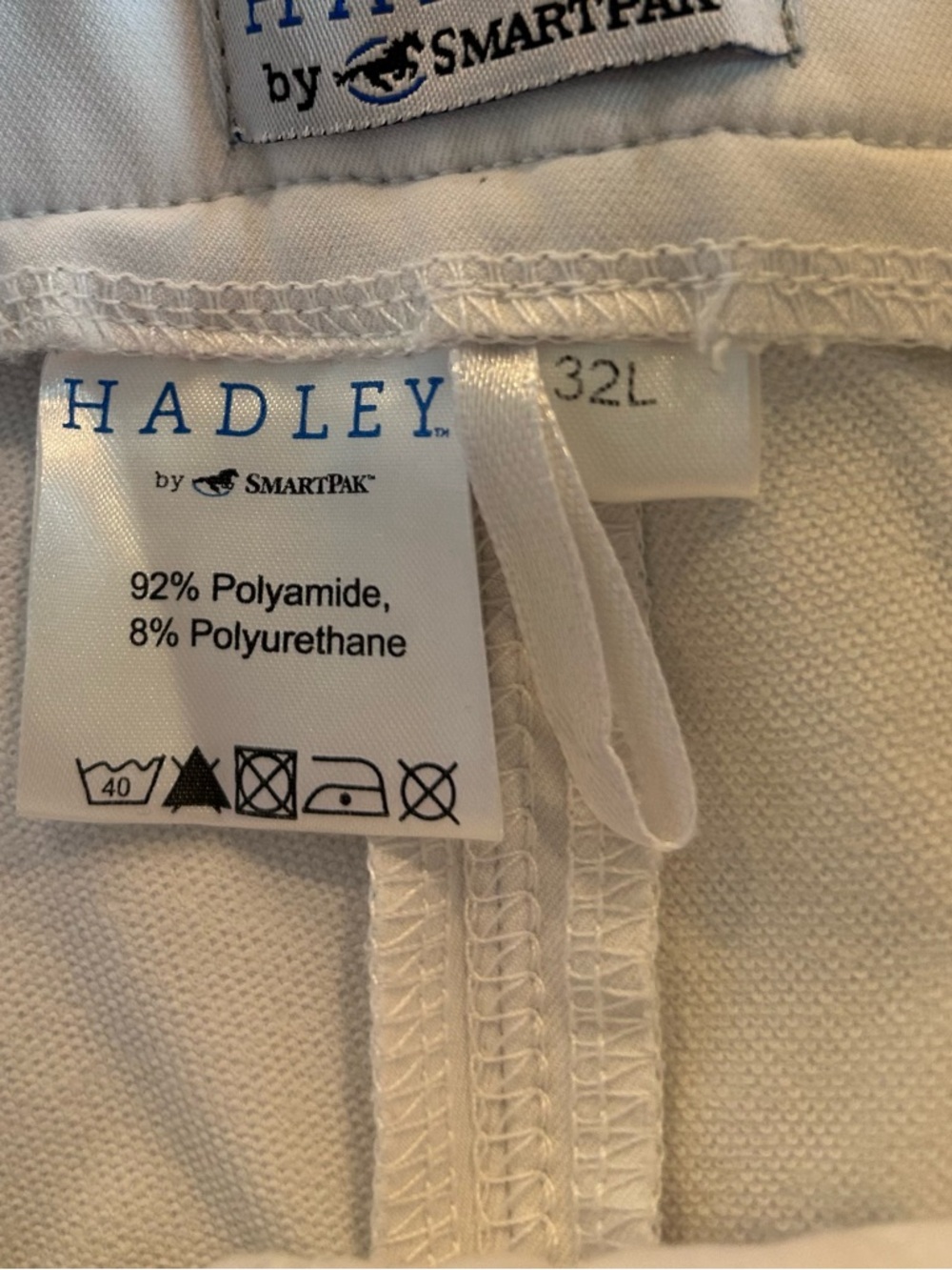 Hadley By Smartpak Breeches White Size 32L - Picture 11 of 12